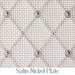 10mm Diamond Interwoven Grille In Satin Nickel Plate on 3mm Plain Wire with Fine Mesh