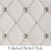 10mm Diamond Interwoven Grille In Polished Nickel Plate on 3mm Plain Wire with Fine Mesh