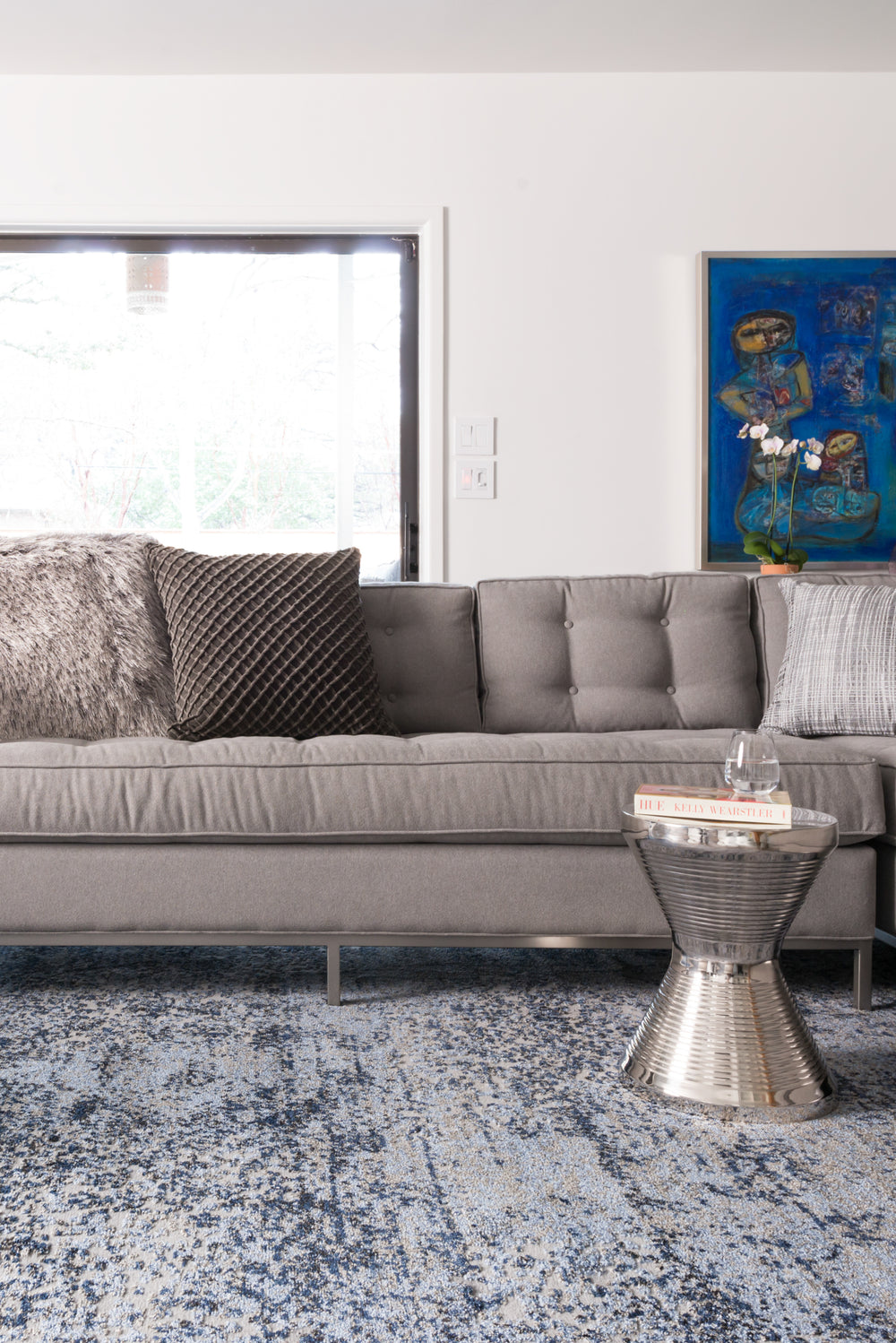 Viera Lt. Blue / Grey Rug (VR-06)