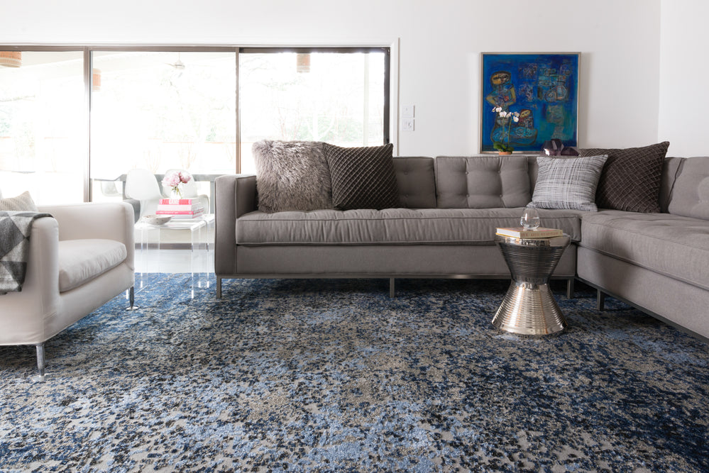 Viera Grey / Navy Rug (VR-07)