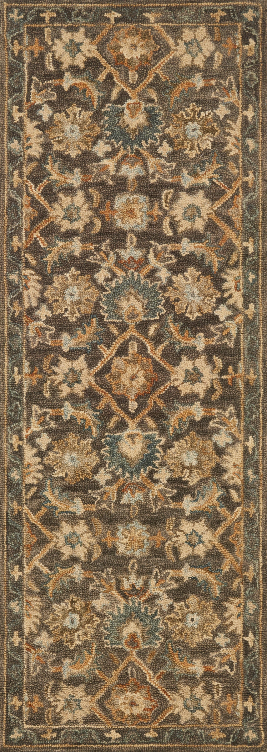 VK-08 Victoria DK Taupe / Multi Rug