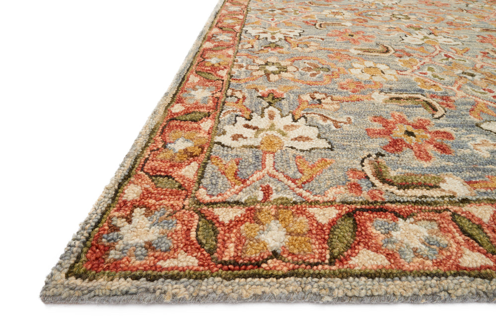 Victoria Slate / Terracotta Rug (VK-10)