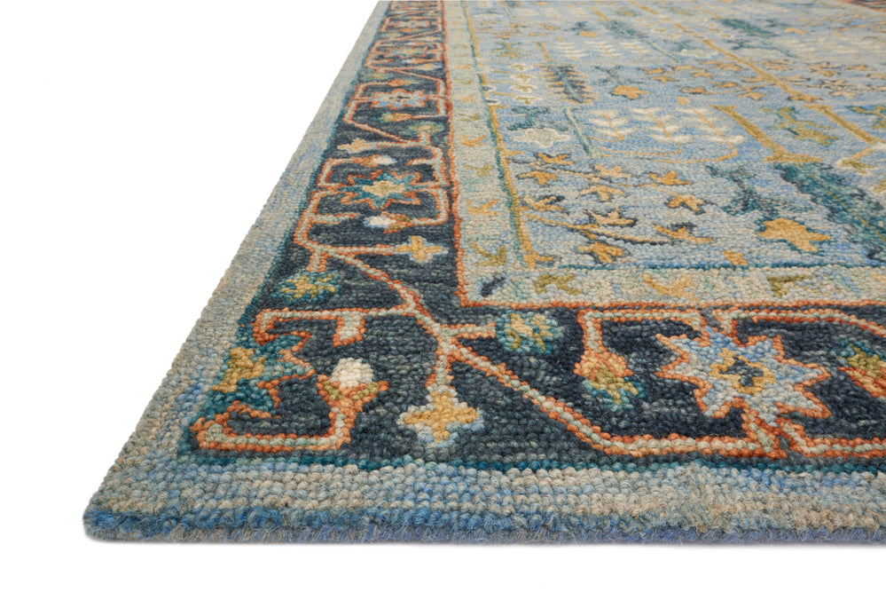 Victoria Lt Blue / Dk Blue Rug (VK-12)