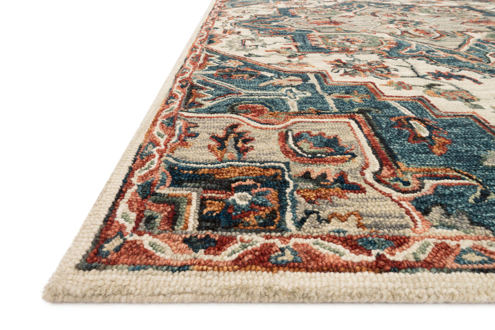 VK-16 Victoria Blue / Red Rug