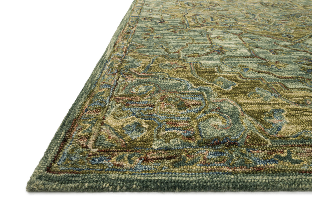 Victoria Dark Green / Tobacco Rug (VK-20)