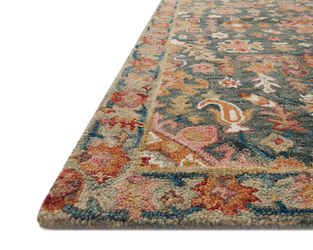 VK-22 LOLOI VICTORIA Navy / Multi Rug