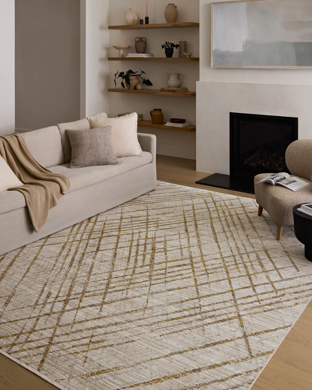 Wade Beige / Gold Rug (WAE-04)