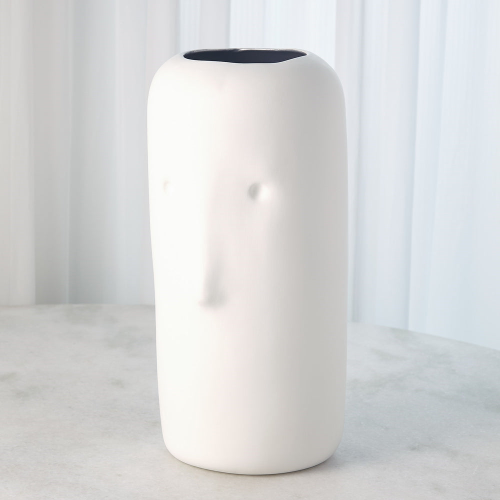 Visage simple impressionniste Vases Matte blanc
