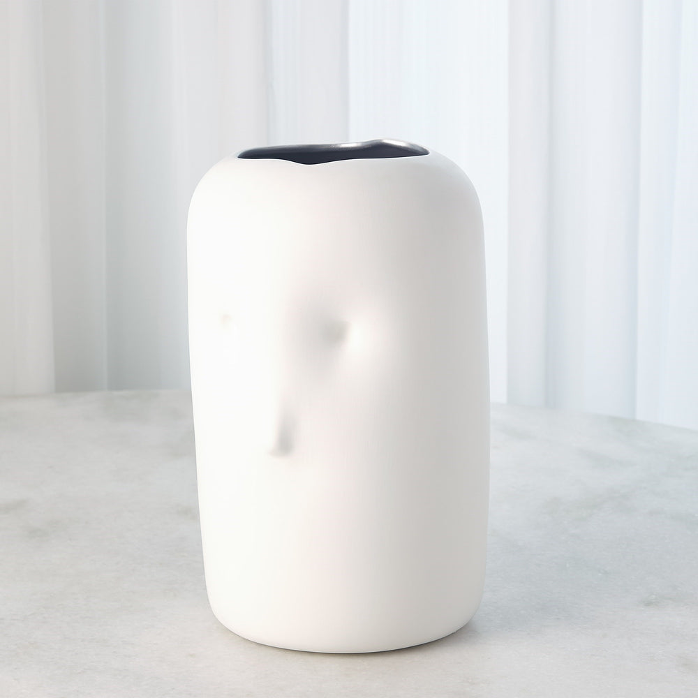 Visage simple impressionniste Vases Matte blanc