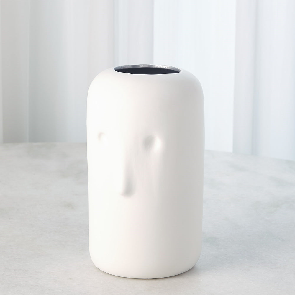Visage simple impressionniste Vases Matte blanc