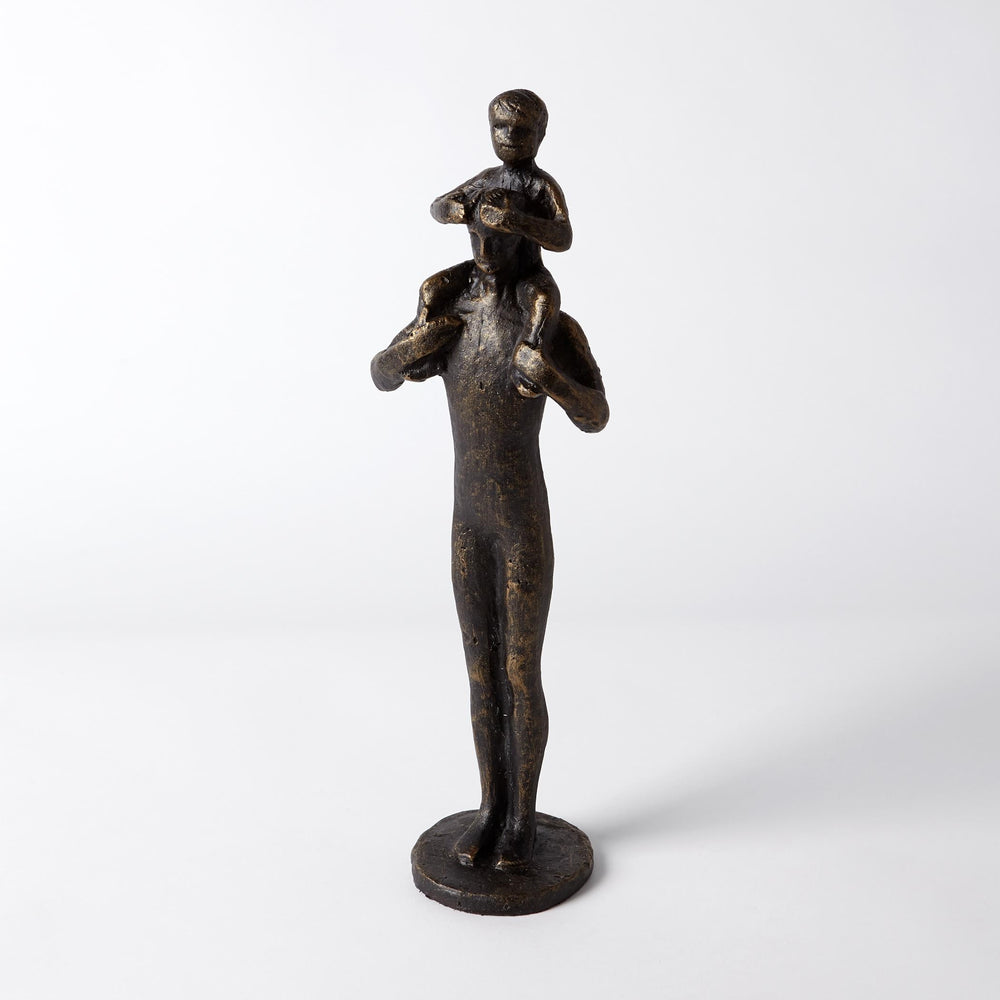 Dad and Son Sculpture