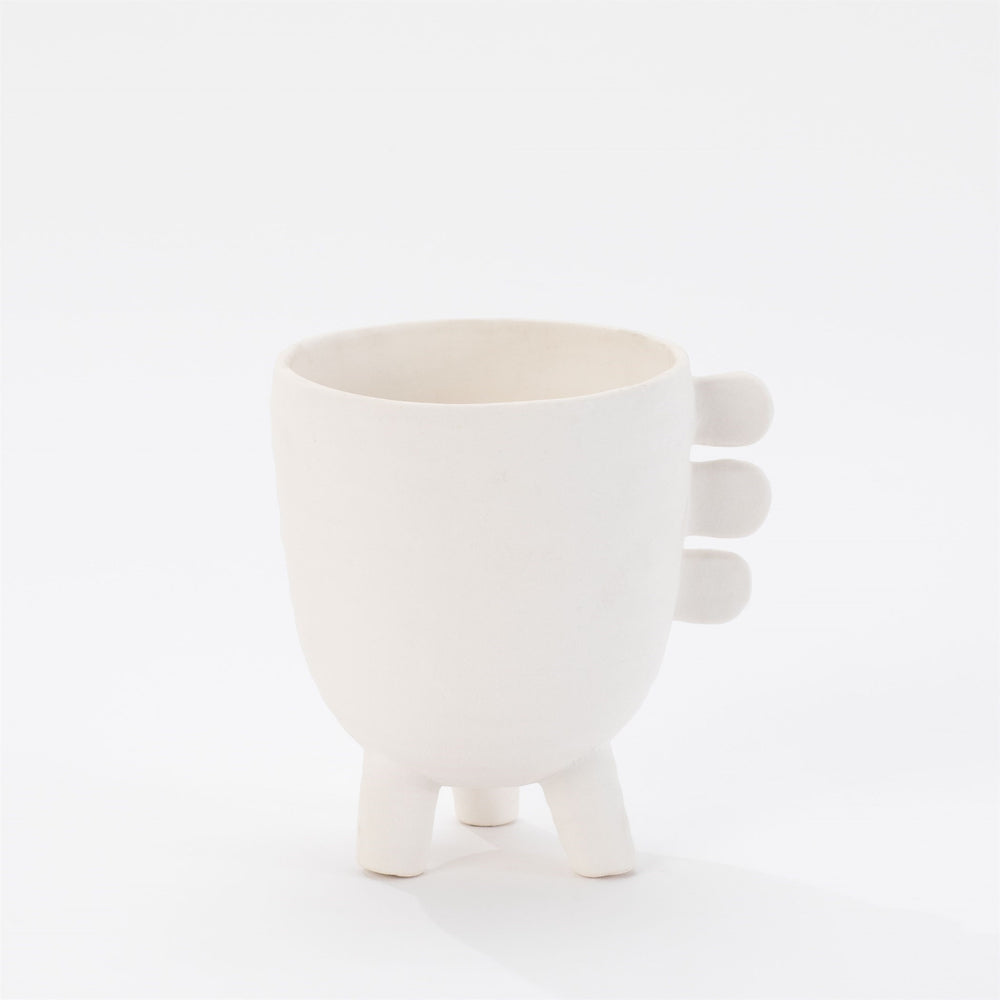 Primitive Porcelain 3 Leg Cache Pot