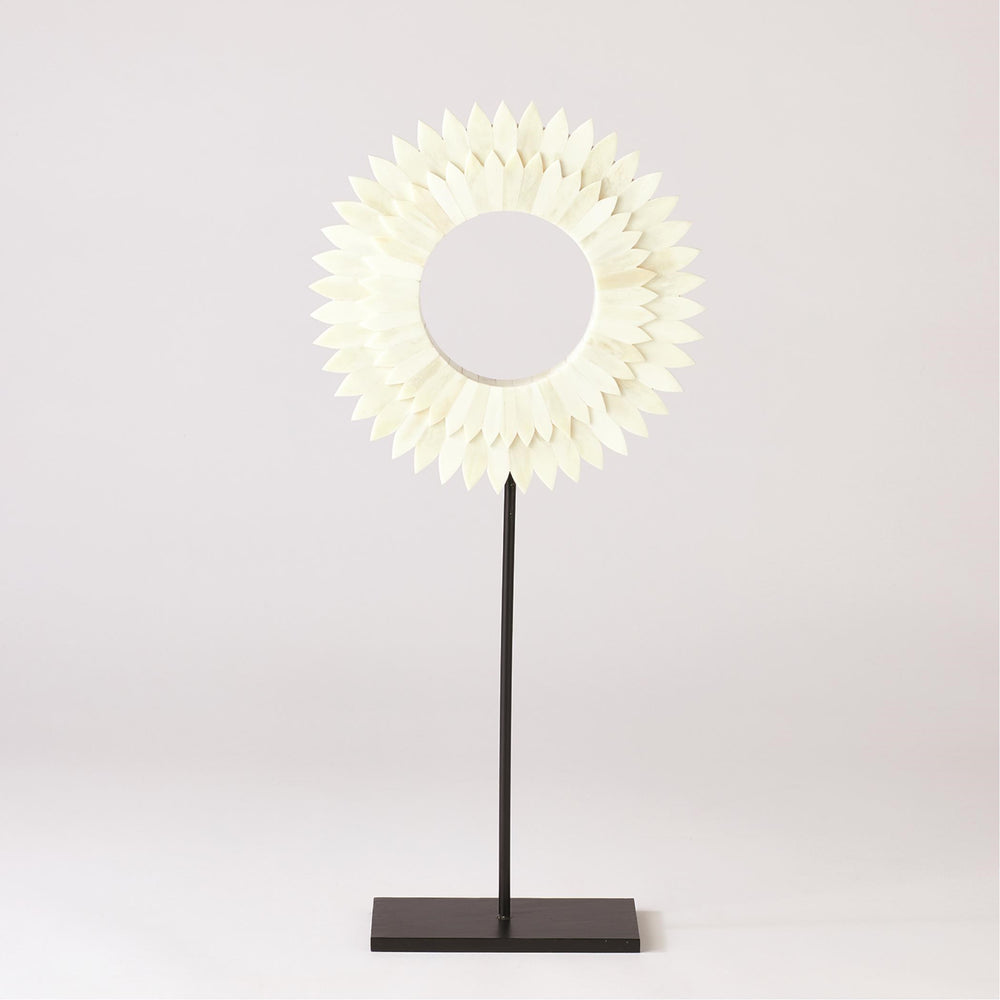 Bague montée sur le soleil à deux couches blanc