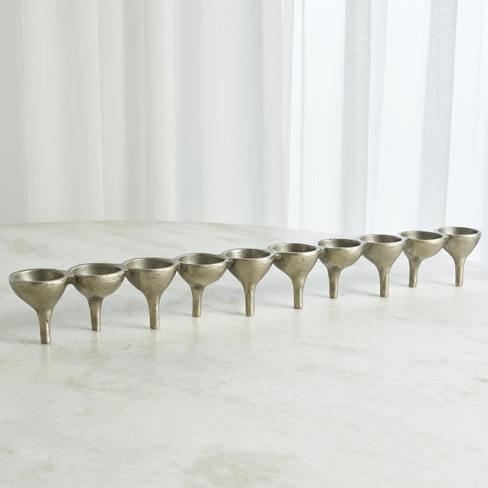 Ten T Lite Holders Nickel