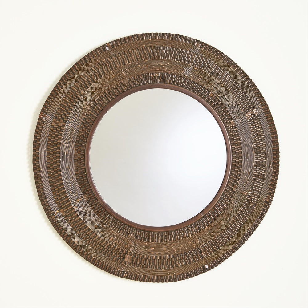 Round Ripple Mirrors Coffee Bronze