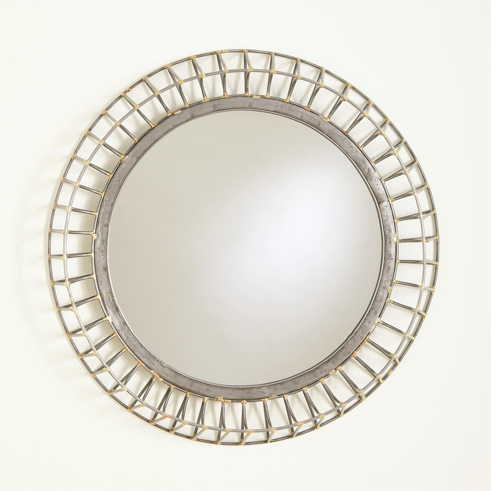 Round Wall Mirrors Natural Iron