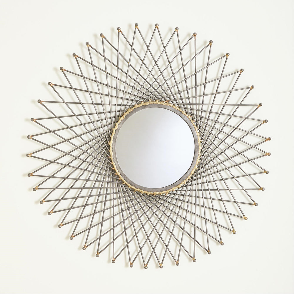 Rayons miroirs avec points de bille de fer naturel