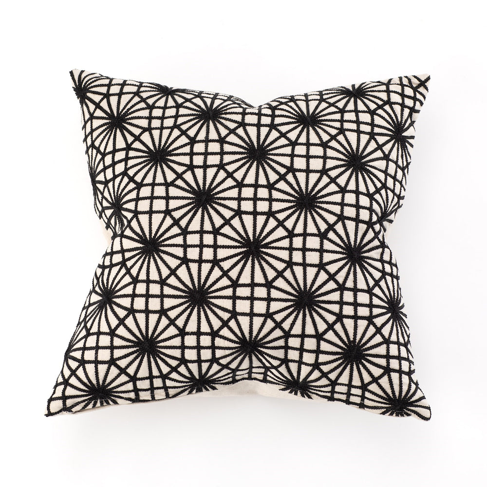 Oreiller à motifs géométriques