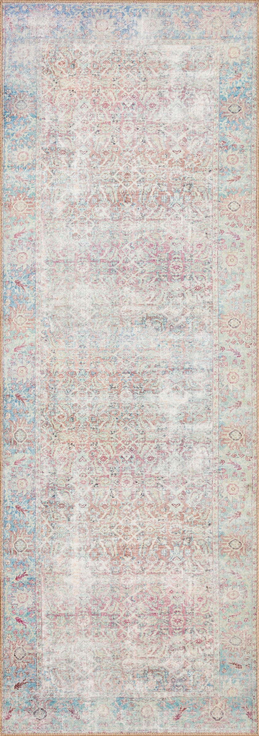 Wynter Red / Teal Rug (WYN-04)