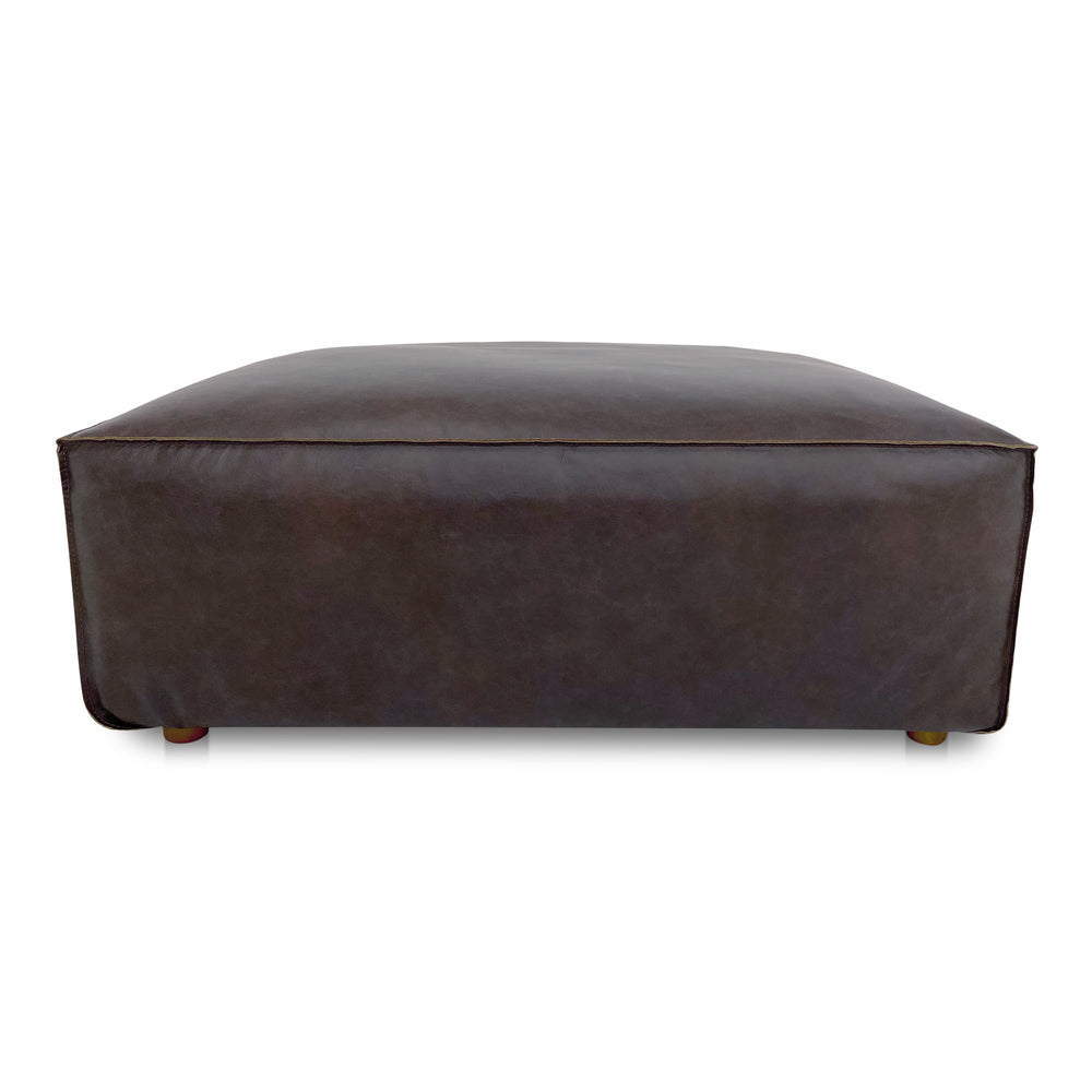 Form Ottoman Espresso  Leather