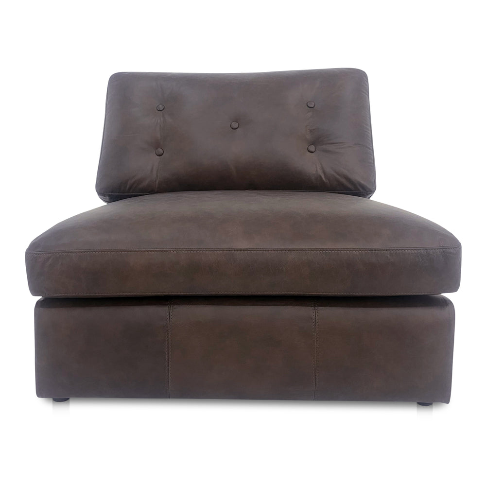 Thurlow Slipper Chair Espresso  Leather