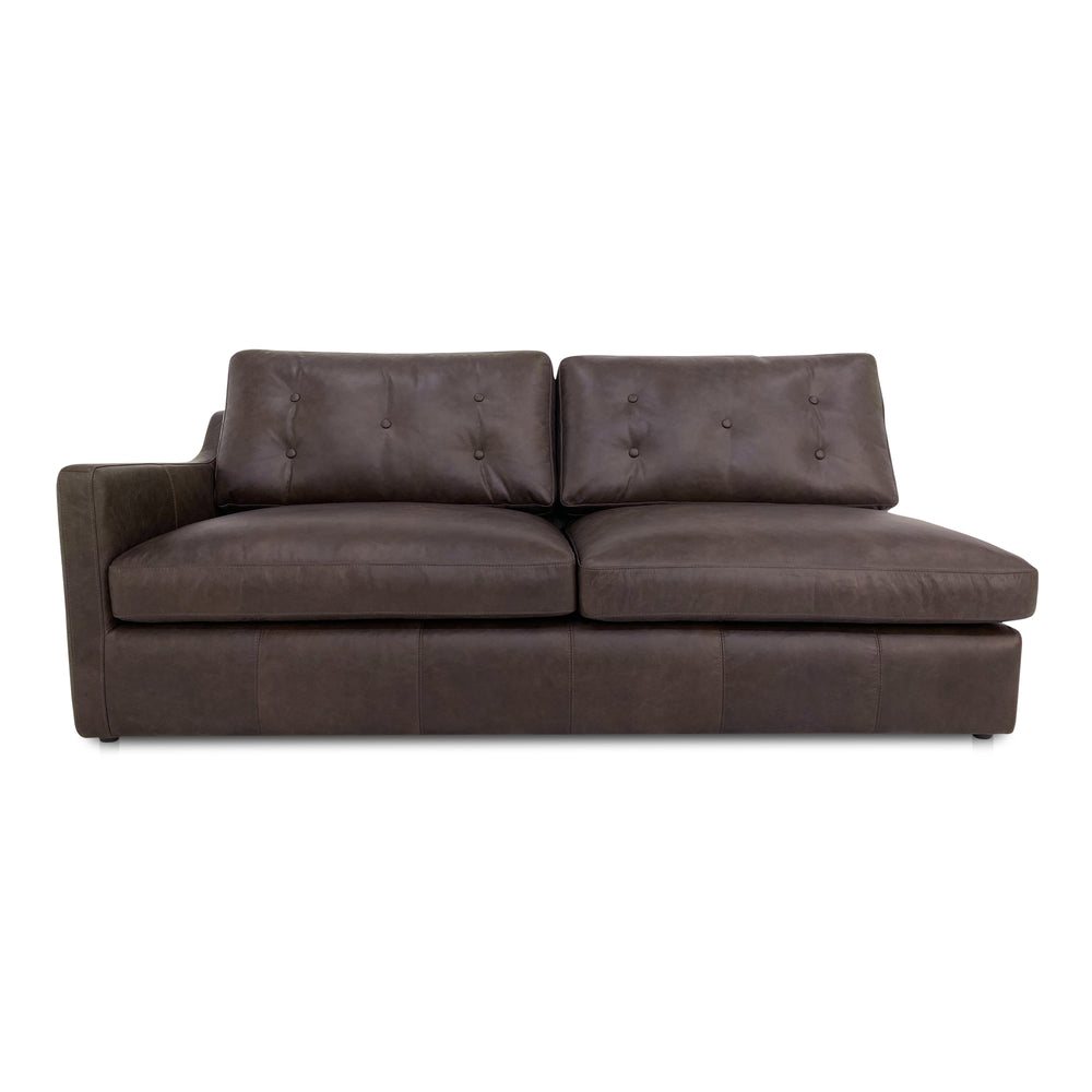Thurlow Left Arm Facing Sofa Espresso  Leather