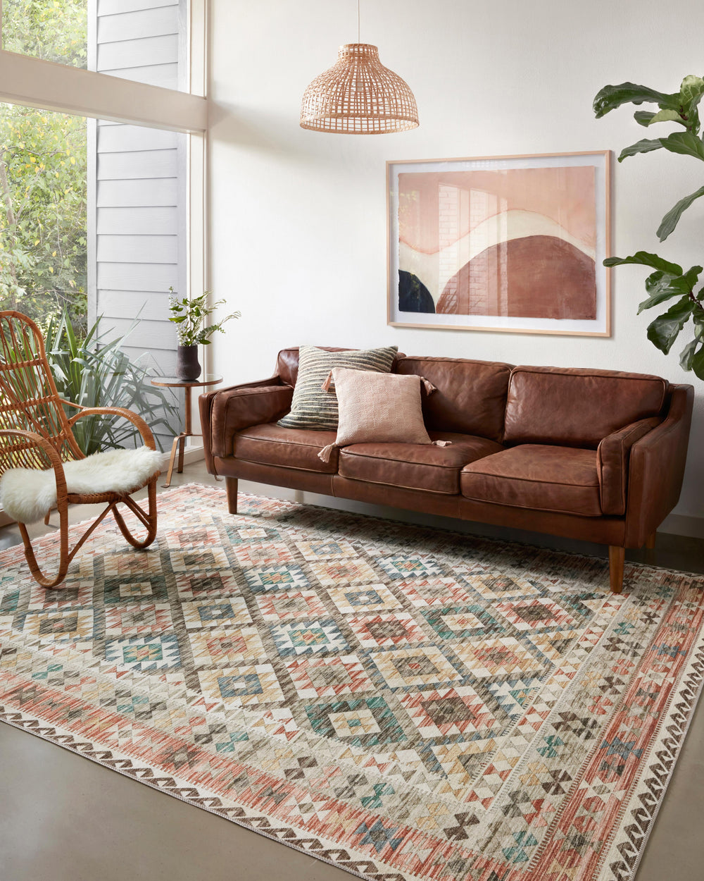 ZIO-04 Zion Ivory / Multi Rug