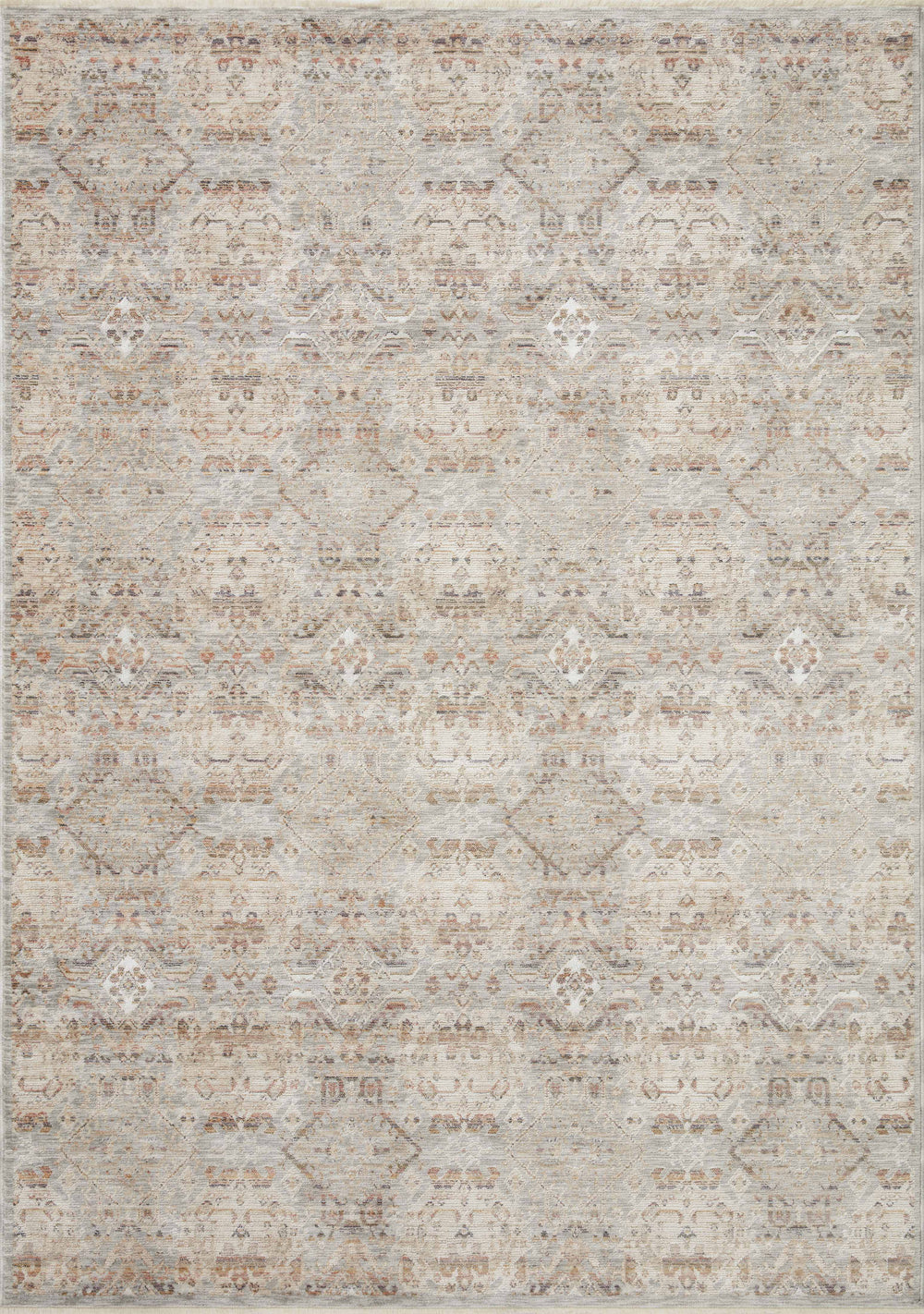 Tapis Zuma argent / multicolore (ZUM-05)