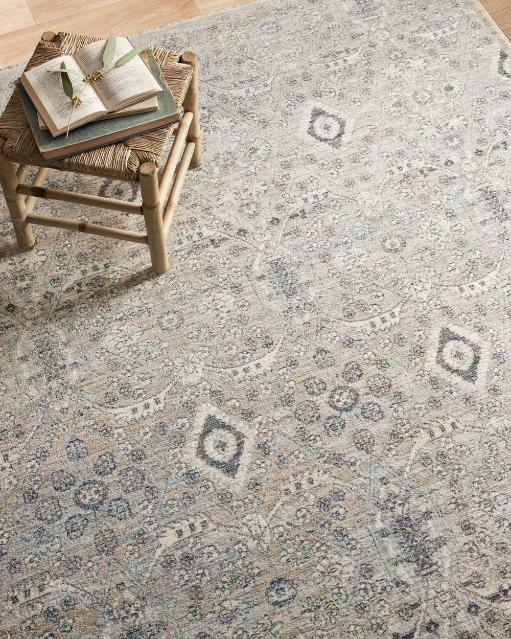 Tapis Zuma argent / ciel (ZUM-07)
