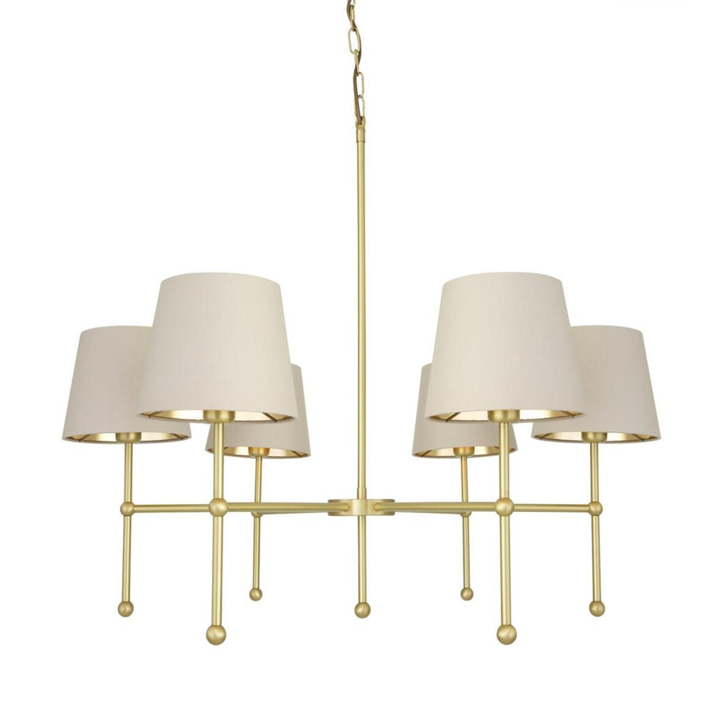 California 6 Arm Chandelier