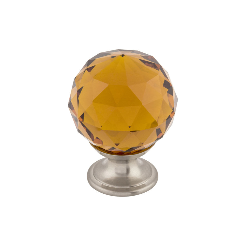 Wine Crystal Round Knob