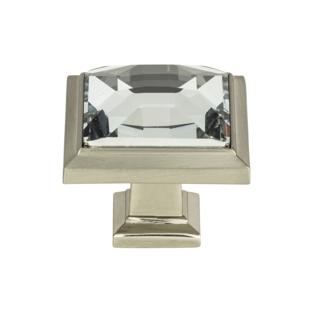 Bouton de porte carré Legacy Crystal