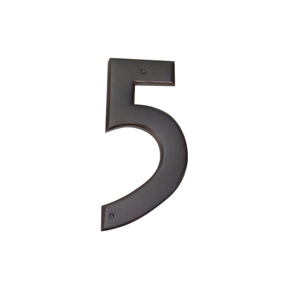 Mission 5-1/2" H Surface Mount House Number 5