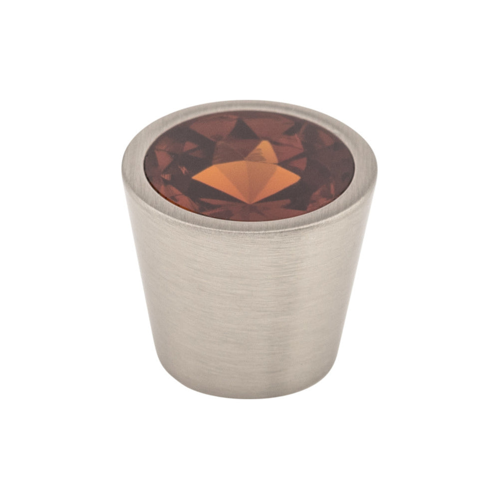 Wine Crystal Center Round Knob