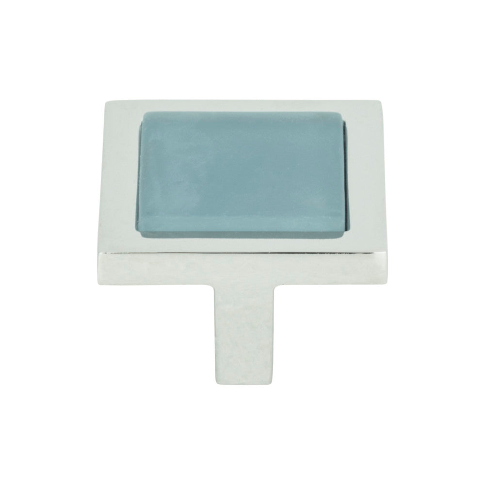 Spa Square Knob - Blue