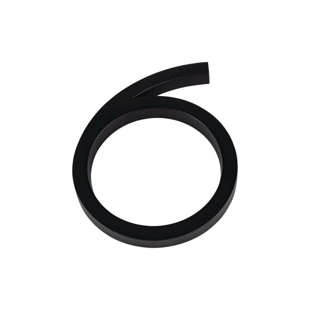 Modern Avalon 6" H House Number 6