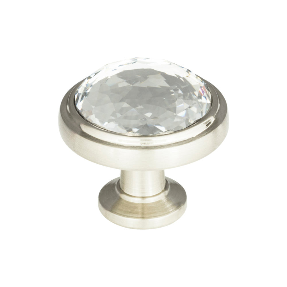 Bouton de porte rond en cristal Legacy