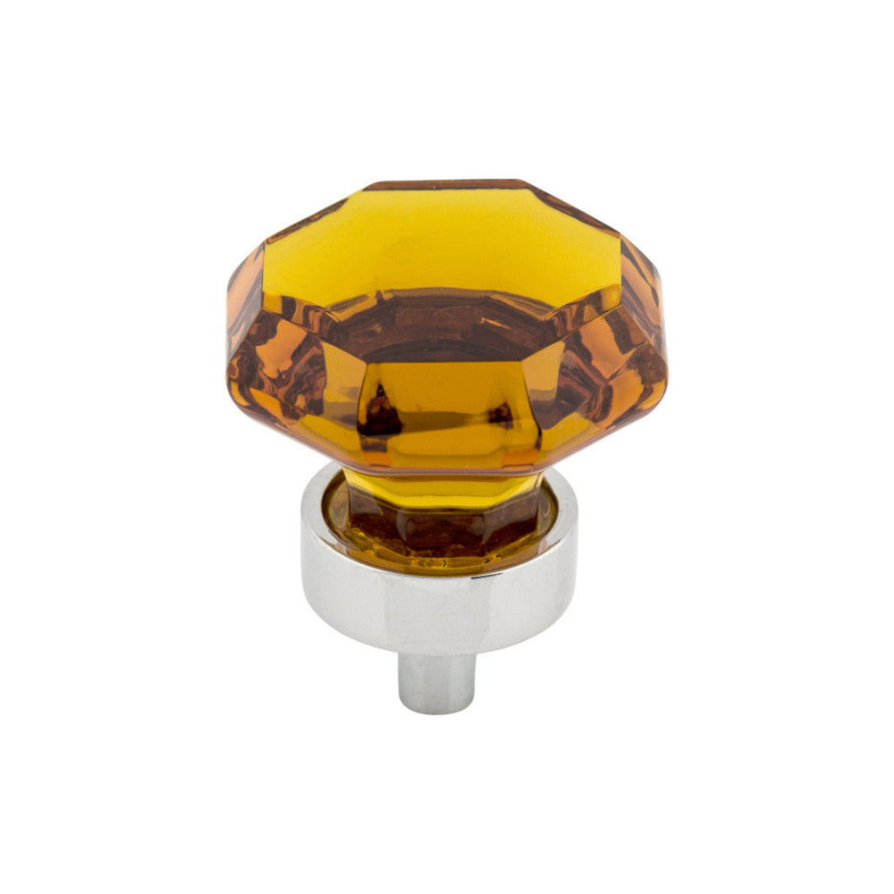Wine Octagon Crystal Round Knob