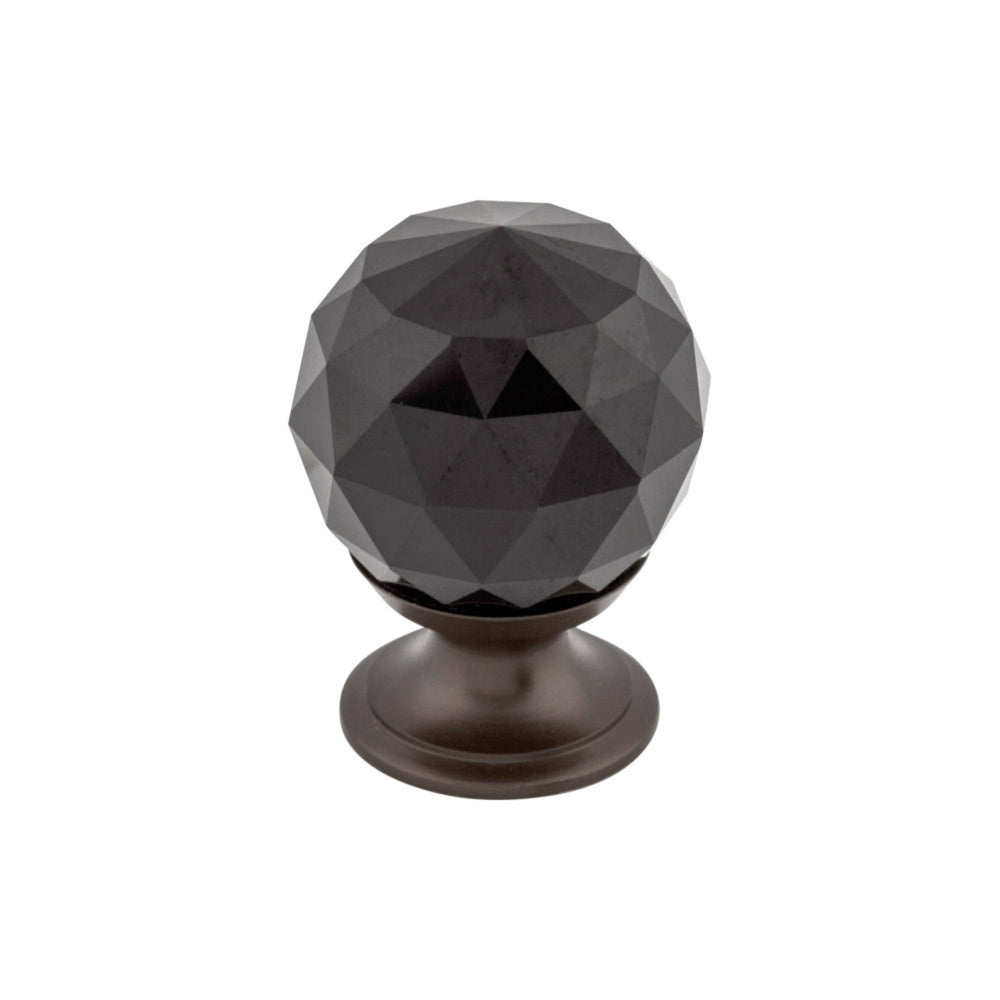 Black Crystal Round Knob