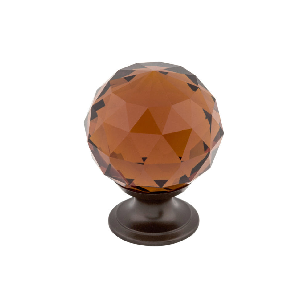 Wine Crystal Round Knob
