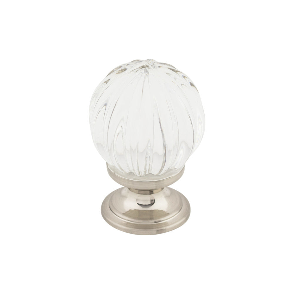 Clear Melon Crystal Round Knob