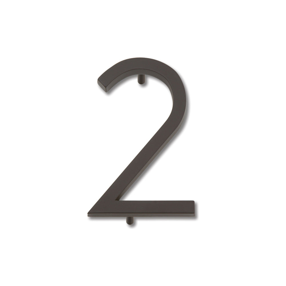 Modern Avalon 4-1/2" H House Number 2