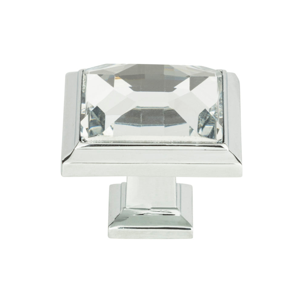 Bouton de porte carré Legacy Crystal