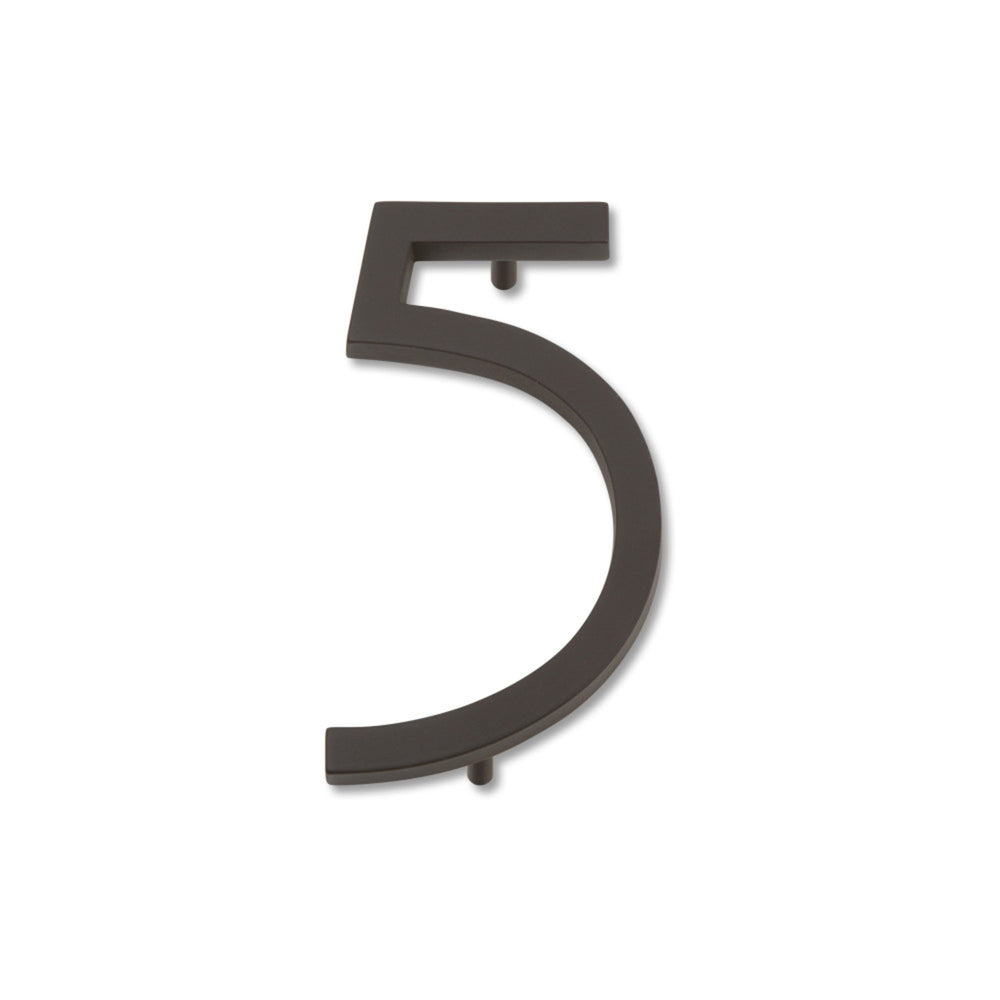 Numéro de maison Modern Avalon 4-1/2" H 5