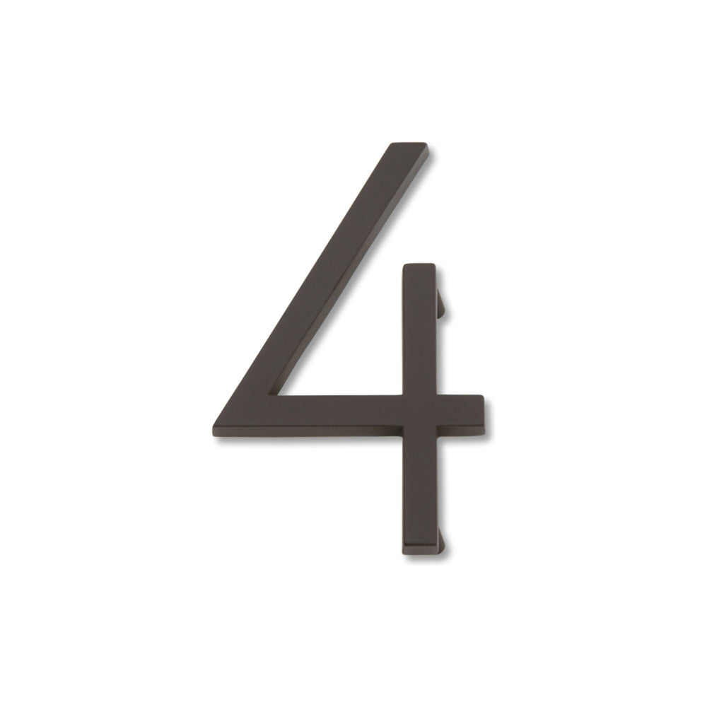 Numéro de maison Modern Avalon 4-1/2" H 4