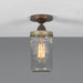 Jam Jar Flush Ceiling Light