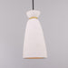 Parva Pendant - Matte White Striped