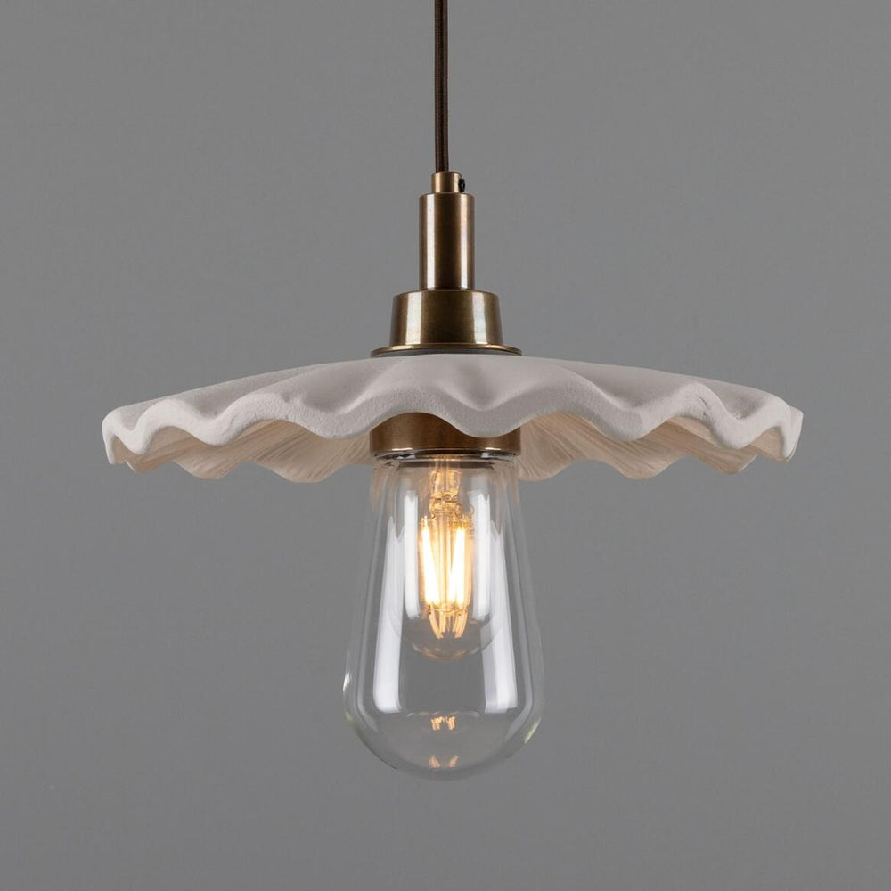 Kirhii Pendant - Matte White Striped