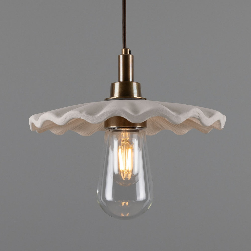 Kirhii Pendant - Matte White Striped