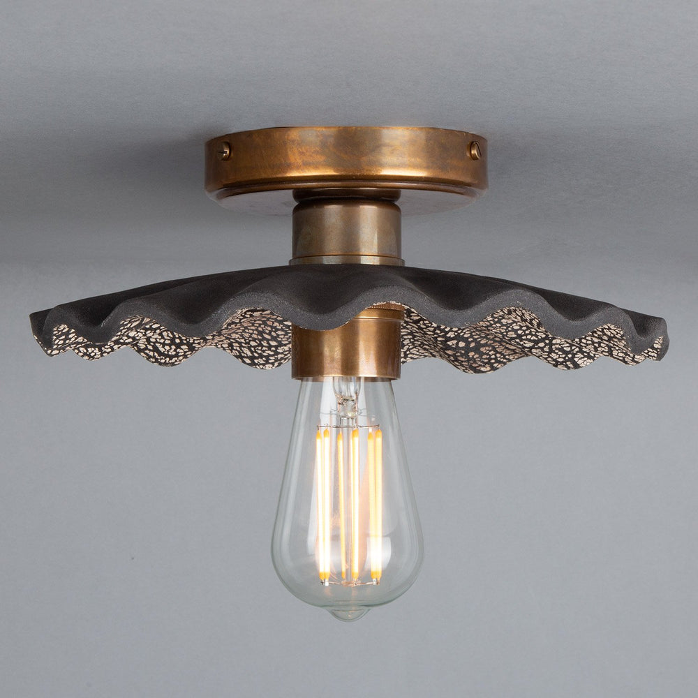 Kapok Ceiling Light - Black Clay